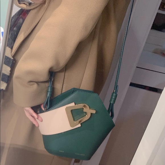 DANSE LENTE
Green Johnny Mini Leather Bucket Bag - Picture 9 of 12